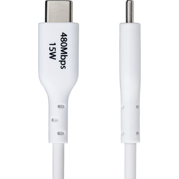 StarTech USB2AC1MNCWHE kabel USB USB 2.0 1 m USB A USB C Biały
