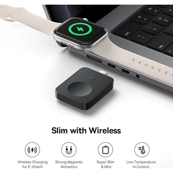 Ładowarka indukcyjna Baseus MagPro 2.5W magnetyczna do Apple Watch - czarna