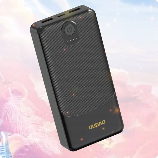 Powerbank Dudao K10Pro 2.4A 20000mAh 2 x USB-A - czarny