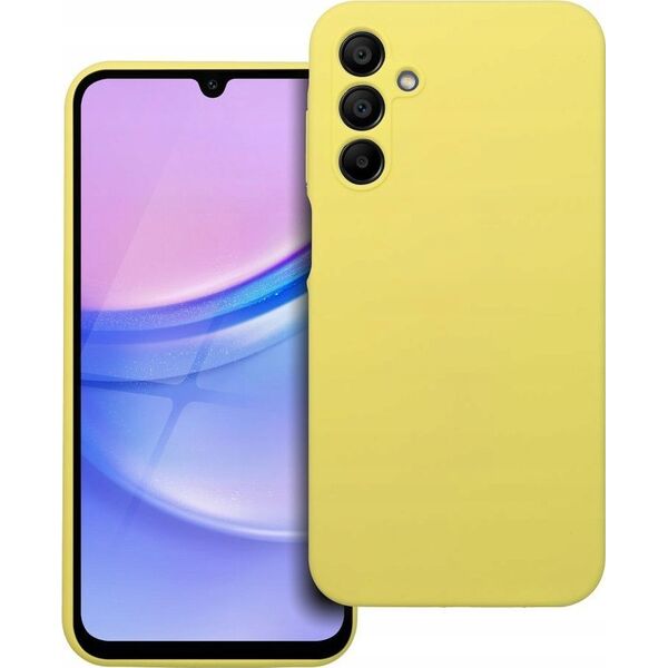 OEM Futerał SILICONE 2mm do SAMSUNG A15 5G / A15 4G żółty