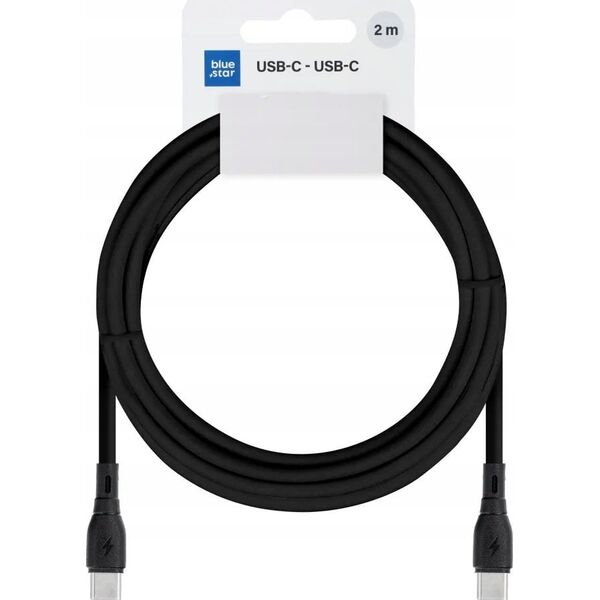 BLUE STAR καλώδιο ECO 3A 60W Τύπος C σε Τύπος C PJ73-14-3 2m μαύρο