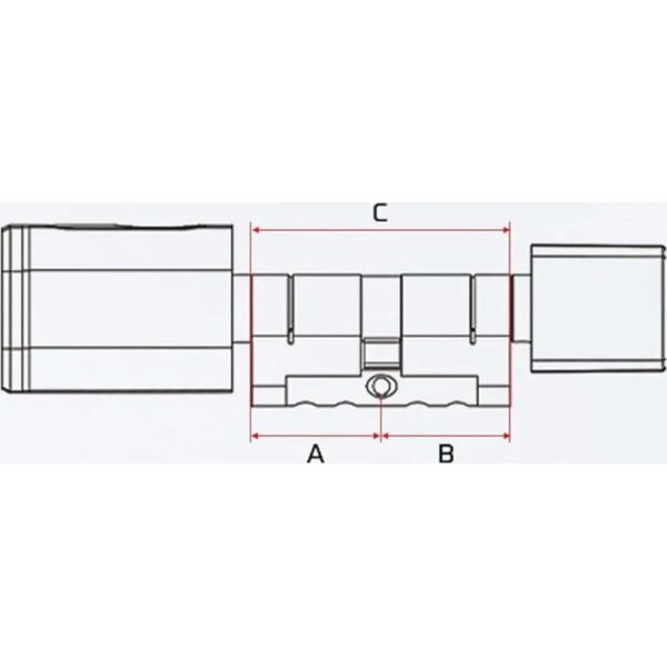 INTELIGENTNA WKŁADKA DO ZAMKA SL-14-TUYA-70 Tuya Smart Bluetooth MIA