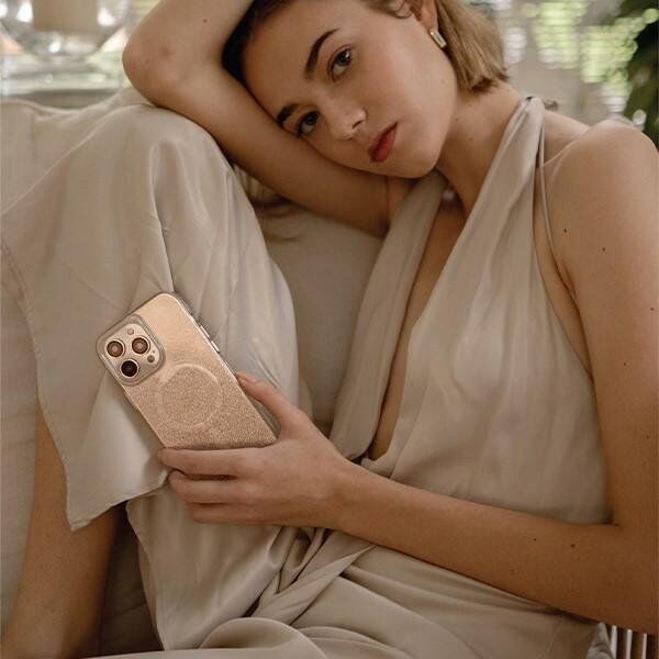 Uniq Etui UNIQ Coehl Lumino Apple iPhone 14 Plus złoty/champagne gold