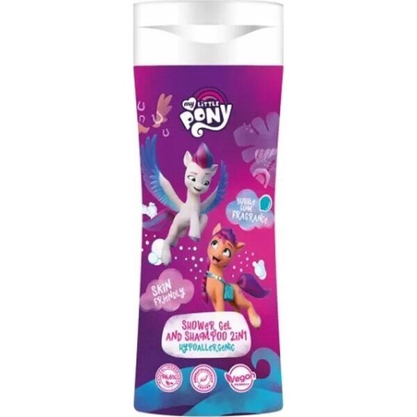 Art.rozne MK MY LITTLE PONY Żel pod prysznic i szampon 2w1 guma balonowa 300ml