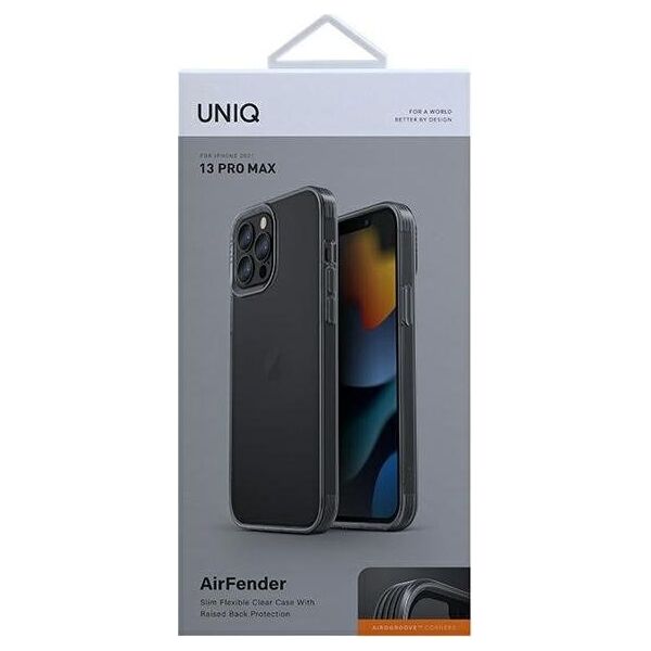 Uniq Etui UNIQ Air Fender Apple iPhone 13 Pro Max szary/smoked grey
