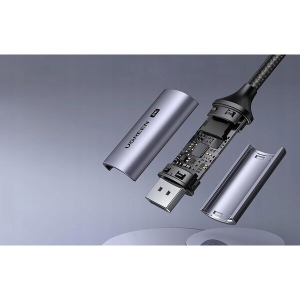 Kabel USB Ugreen USB-C - DisplayPort 3 m Czarny (6941876228393)