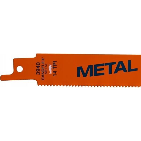 Bahco Bahco Tiesinio pjūklo geležtės Sandflex Bi-Metal 228mm*0,9mm ST 18TPI, Metalui 5vnt