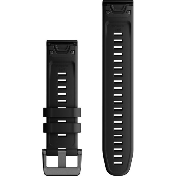 Garmin Garmin QuickFit 22 mm Silikoninis laikrodžio dirželis, Juoda
