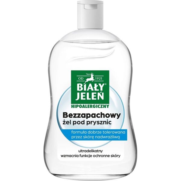 BIAŁY JELEŃ Żel pod prysznic bezzapachowy hipoalergiczny 500 ml