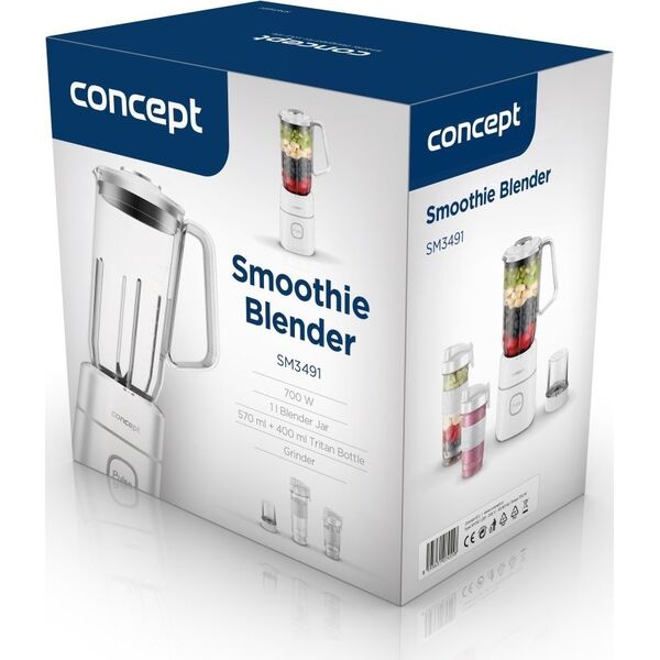 Blender kielichowy Smoothie 700 W 1 x 570 ml 1 x młynek SM3491