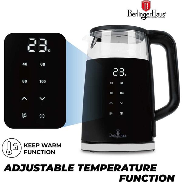 CZAJNIK ELEKTRYCZNY 1,7L BERLINGER HAUS BH-9476 MATTE BLACK