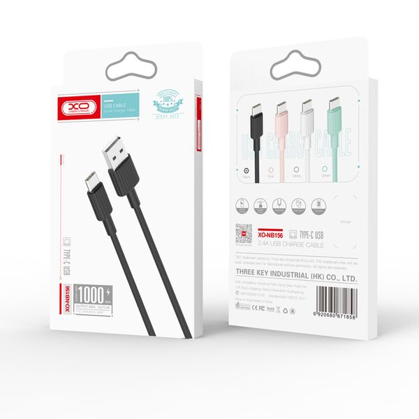 XO cable NB156 USB - Lightning 1,0 m 2,4A white 6920680871902