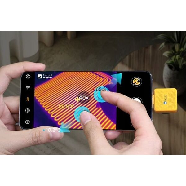 Kamera Termowizyjna na Telefon iOS Lightning USB-C Thermal Master T2S PRO / iOS
