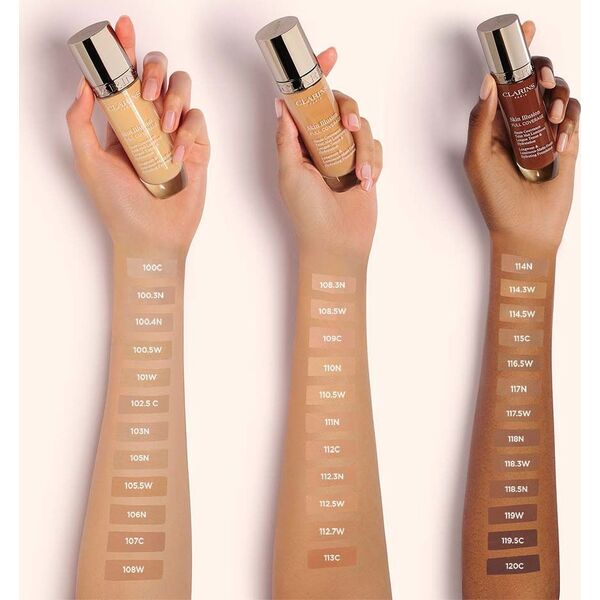 CLARINS SKIN ILLUSION FULL COVERAGE HYDRATING FOUNDATION 105N 30ML