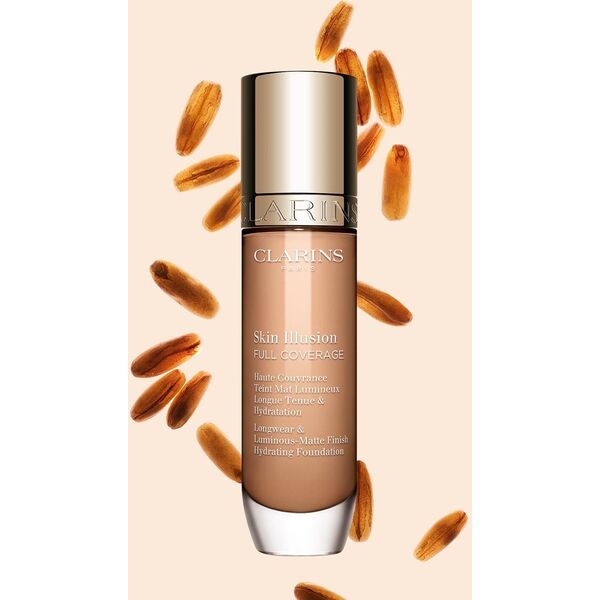 CLARINS SKIN ILLUSION FULL COVERAGE HYDRATING FOUNDATION 107C 30ML