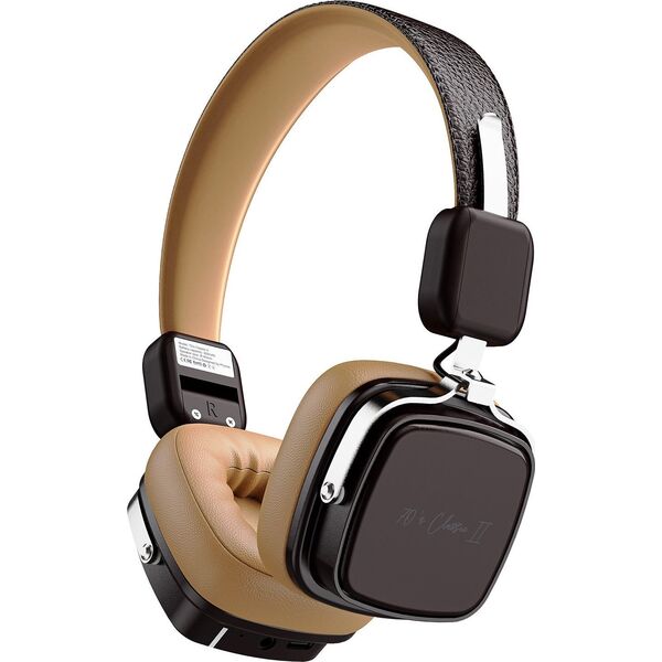 Słuchawki Bezprzewodowe Retro Nauszne Bluetooth 5.4 70'Classic II Proove / Beżowo - Brązowy
