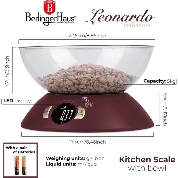 WAGA KUCHENNA Z MISĄ BERLINGER HAUS BH-9615 LEONARDO