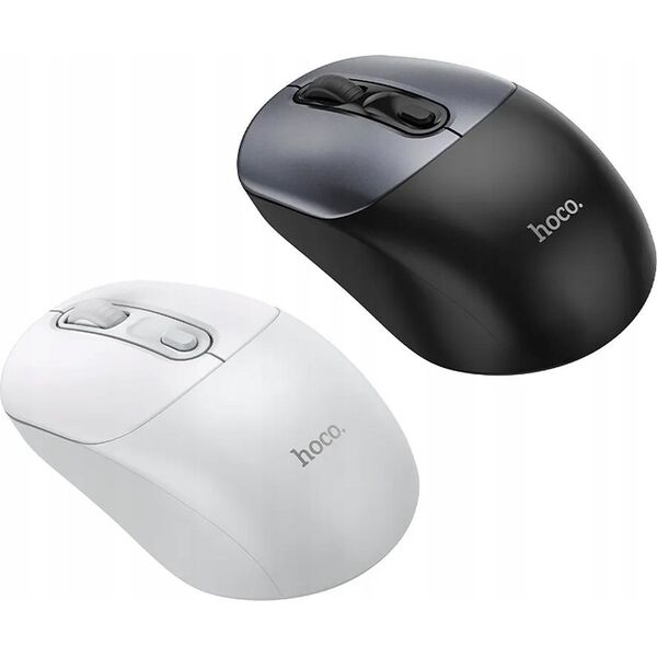 Mysz Hoco HOCO mysz komputerowa bezprzewodowa 2.4G GM28 biało szara