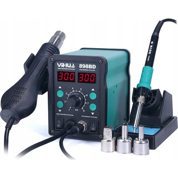 Yihua Litavimo stotelė 2in1 Yihua 898BD su karštu oru 700W