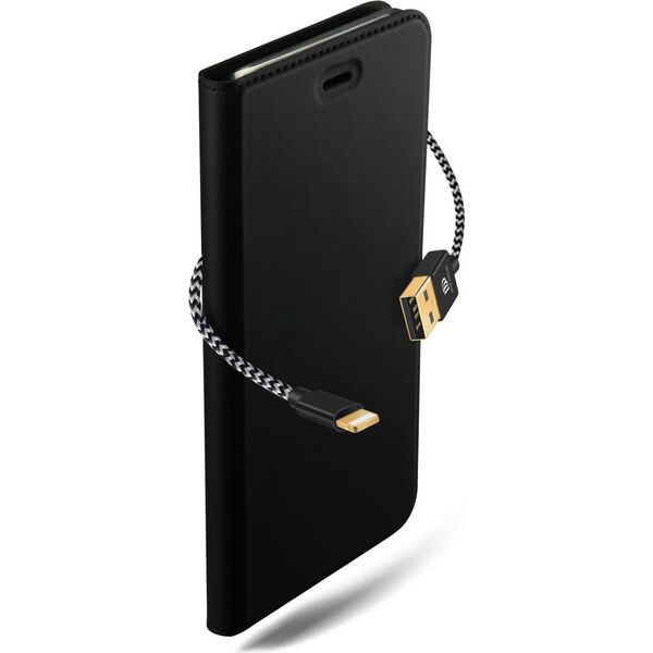 Dux Ducis gold pro IPHONE 6+/6S+ PLUS BOOK CASE WITH CABLE czarny