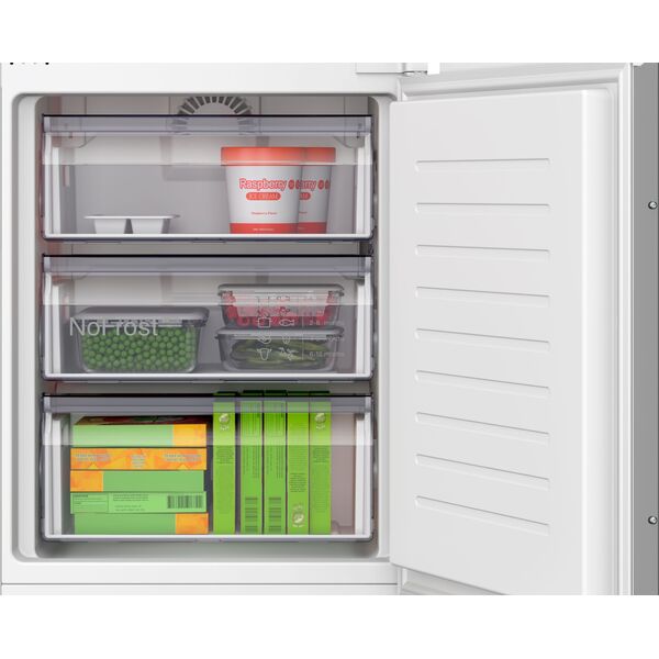 Lodówka Bosch Bosch Šaldytuvas | KIN965SE0 | Energy efficiency class E | Built-in | Combi | Height 193.5 cm | No Frost system | Šaldytuvas net capacity 215 L | Šaldiklis net capacity 75 L | 34 dB | Baltas