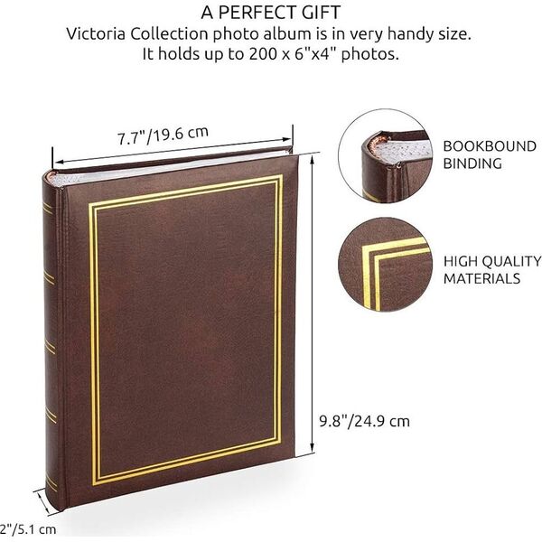 Victoria Collection Album B 10x15/200M Classic, brown 2pcs
