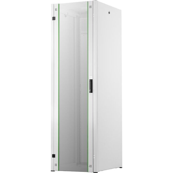 Ντουλάπι Digitus Hyper Pro ανεξάρτητο ντουλάπι δικτύου 19" 42U ράφι 600x800, γυαλί μπροστινής πόρτας, γκρι, 1000kg 14011969 4016032493525