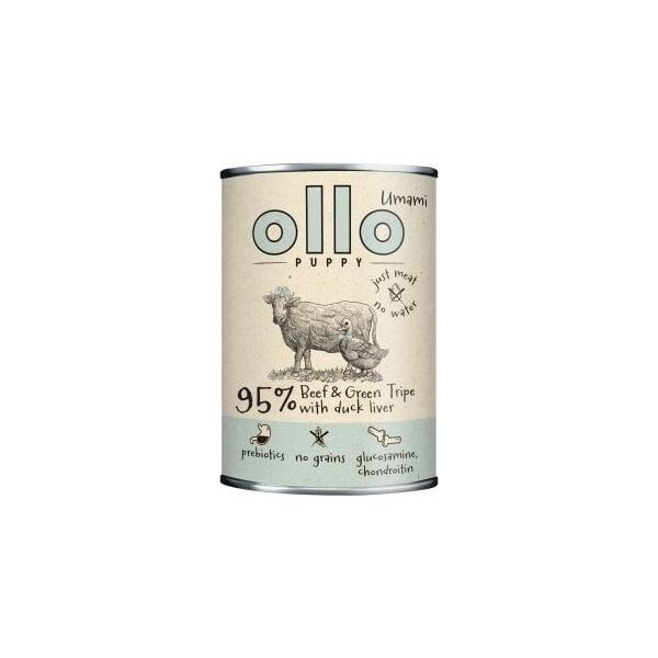 Ollo Puppy Umami Woł. żwacze z Kaczą Wątrobą 400g
