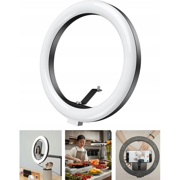 Lampa Pierścieniowa Led Ring 10" / 26 Cm / Vlog 12w Na Statyw 1/4" Selfie Foto Telesin / P3-fs-02
