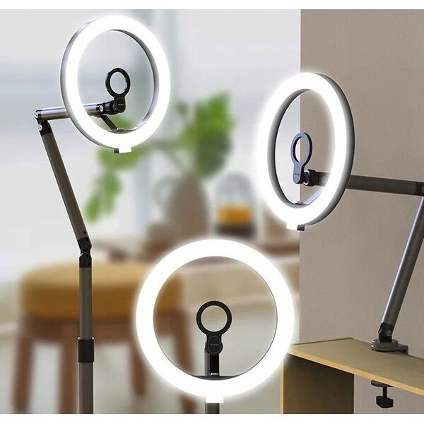 Lampa Pierścieniowa Led Ring 10" / 26 Cm / Vlog 12w Na Statyw 1/4" Selfie Foto Telesin / P3-fs-02
