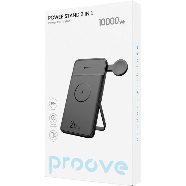 Powerbank Indukcja Qi Stojak Magsafe 2w1 Na Telefon + Zegarek 10000mah 20w / Power Stand