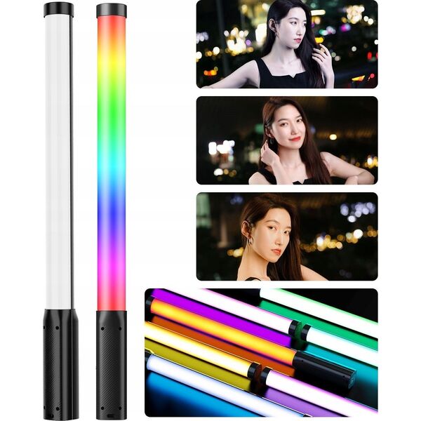 Lampa Diodowa Tuba Led Oświetlenie Miecz Świetlny Rgb 3300 Mah / Ulanzi Vl119 / L132
