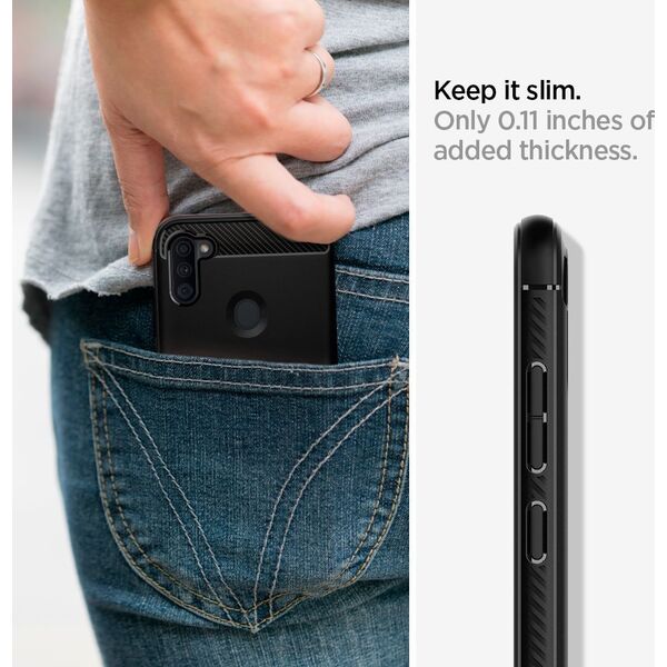 Spigen SPIGEN RUGGED ARMOR GALAXY A11 MATTE BLACK