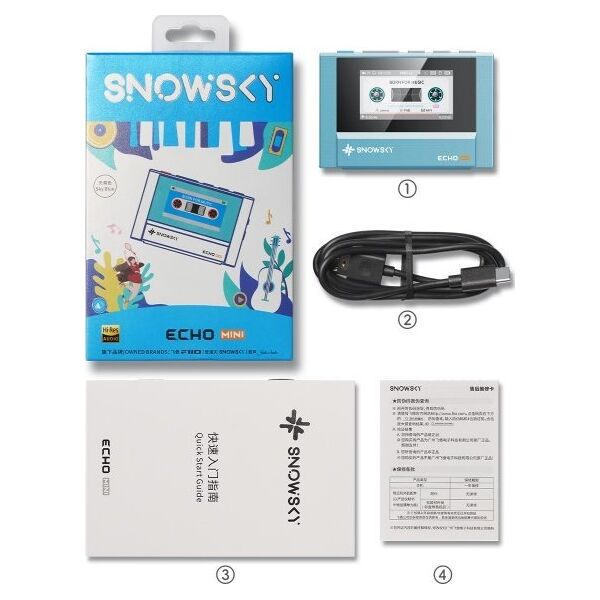 FIIO SNOWSKY ECHO MINI Przenośny odtwarzacz Hi-Res róźowy