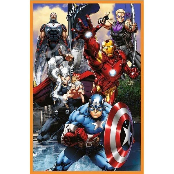 Puzzle 3x80 elementów Dni pełne akcji Avengers Trefl