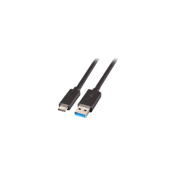 Kabel USB EFB USB-A - USB-C 1 m Czarny (K5282-3ASW.1)