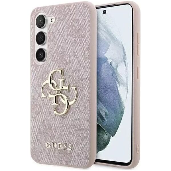 Guess Guess GUHCS23FE4GMGPI S711 S23 FE różowy/pink hardcase 4G Big Metal Logo