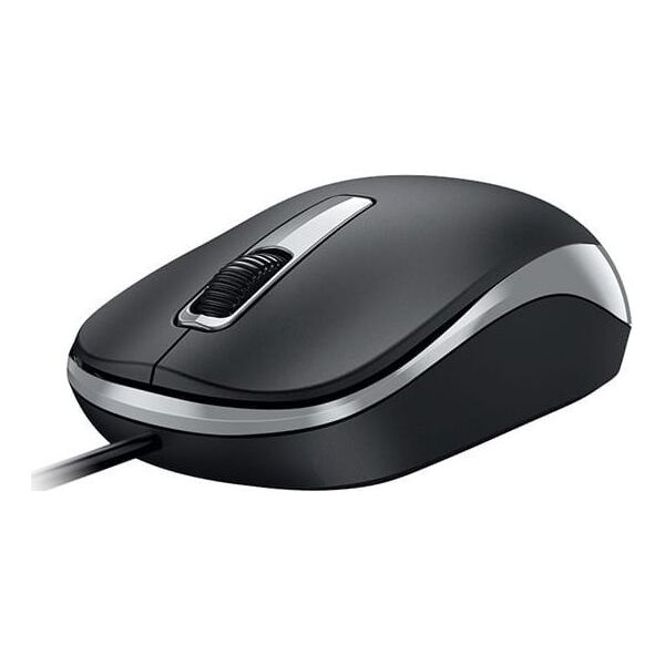 Mysz przewodowa, Genius DX-125S, czarno-szara, optyczna, 1200DPI