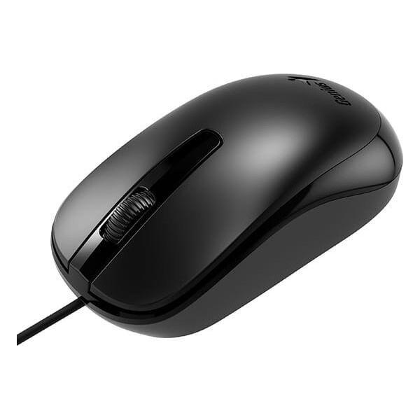Mysz przewodowa, Genius DX-120, czarna, optyczna, 1200DPI, USB-C
