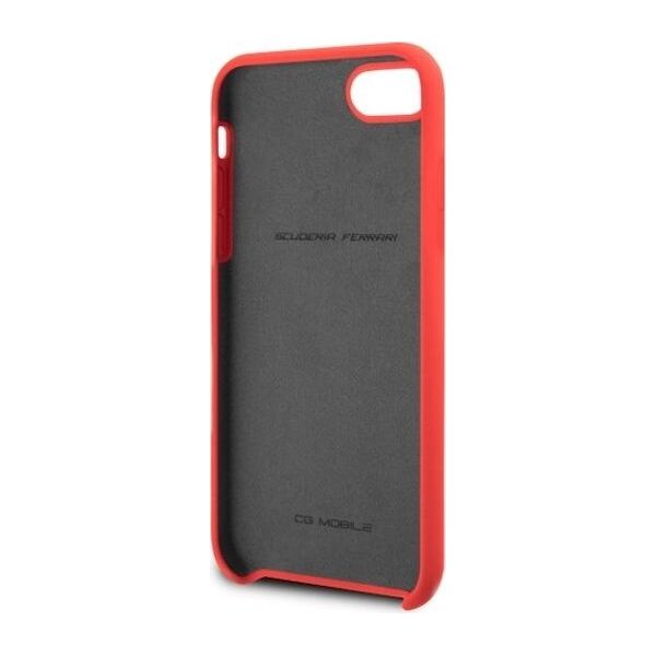 Ferrari Etui hardcase FESSIHCI8RE iPhone 7/8 Silicone czerwony-FESSIHCI8RE
