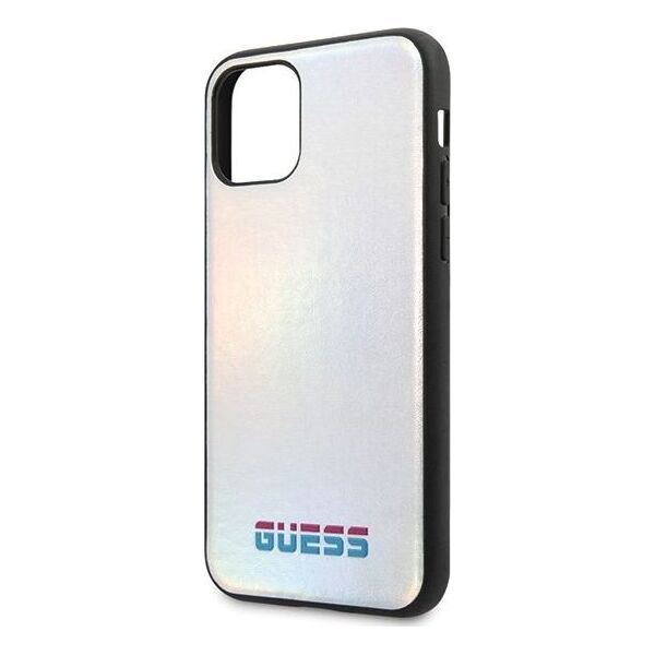 Guess Guess GUHCN61BLD iPhone 11 srebrny /silver hard case Iridescent uniwersalny