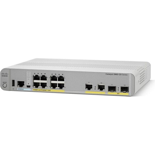 Switch Cisco WS-C2960CX-8PC-L