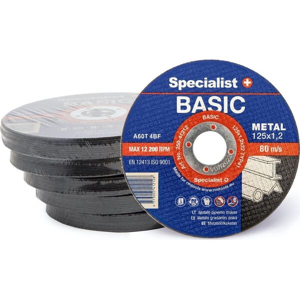 SPECIALIST+ μεταλλικός δίσκος pj. BASIC, 125x1.2x22 mm