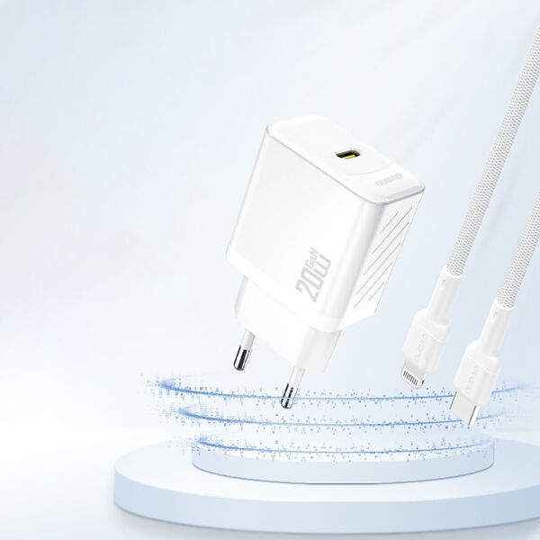 Φορτιστής Dudao A26 PD20W GaN USB-C - λευκός