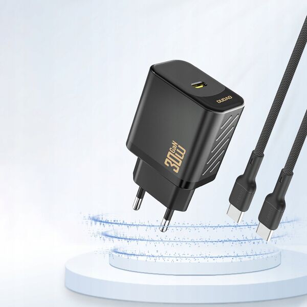 Φορτιστής τοίχου Dudao A27P 30W PD GaN USB-C - μαύρη