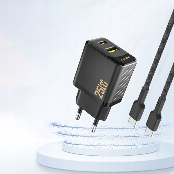 Φορτιστής Dudao A26T GaN 25W USB-A, USB-C - μαύρη