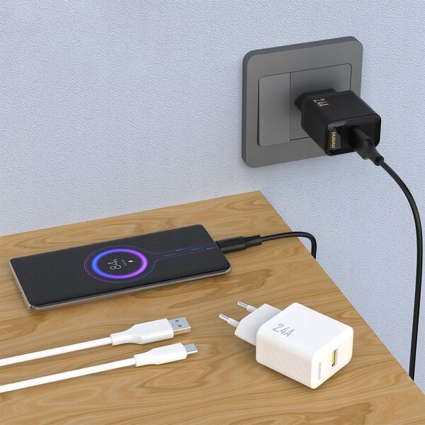 Φορτιστής Dudao A23 2.4A USB-A - λευκός