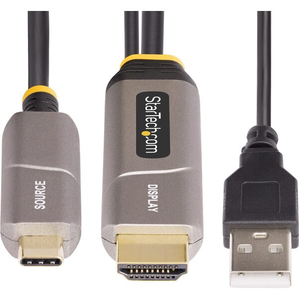 StarTech 145B-USBC-HDMI4K-AOC προσαρμογέας καλωδίου 9,15 m USB Type-C HDMI Τύπου A (Standard) Μαύρο