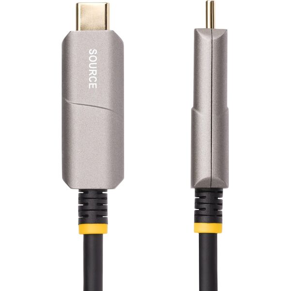 StarTech 146B-USBC-HDMI4K-AOC προσαρμογέας καλωδίου 15,2 m USB Type-C HDMI Τύπου A (Standard) Μαύρο