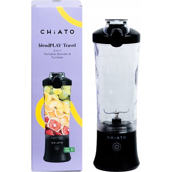 CHIATO BlendPLAY Travel Portable Blender - Black